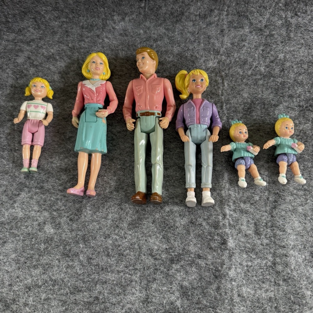 Fisher Price Loving Family Dollhouse Doll Family Figures Mom, Dad Teen Baby Kids